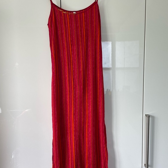 El Corte Ingles Midi Dress w/ cover Color-Red/Yellow Size-EU 42 USA Medium NWOT - Picture 6 of 16